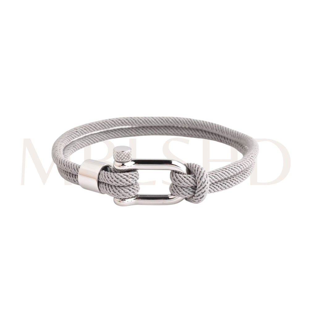 Silver Grey Knot Bracelet