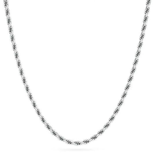 Twist Belly Chain Silver