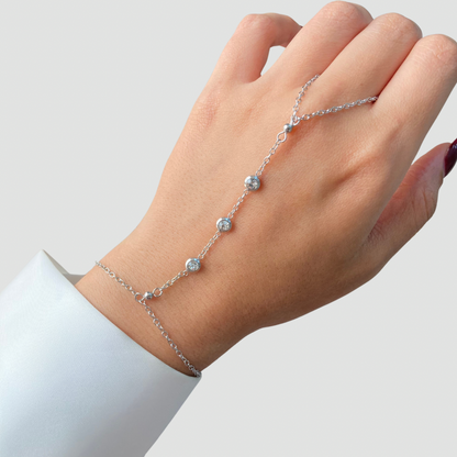 Triple Dot Silver Handchain