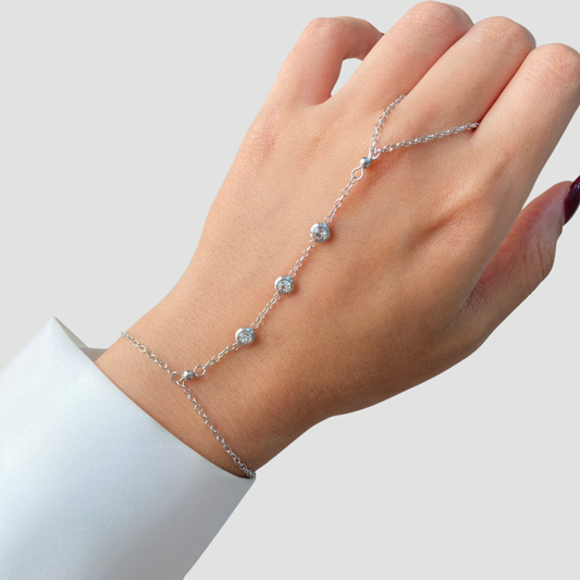 Triple Dot Silver Handchain
