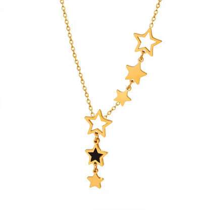 Stars Y Shaped Necklace
