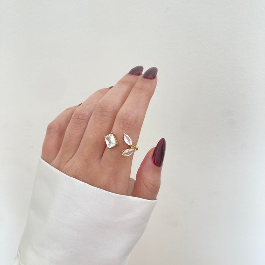 Floral Stone Ring