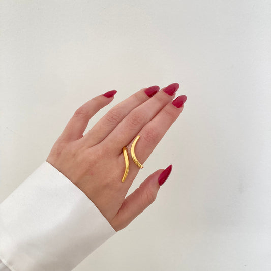 Golden Serpent Ring