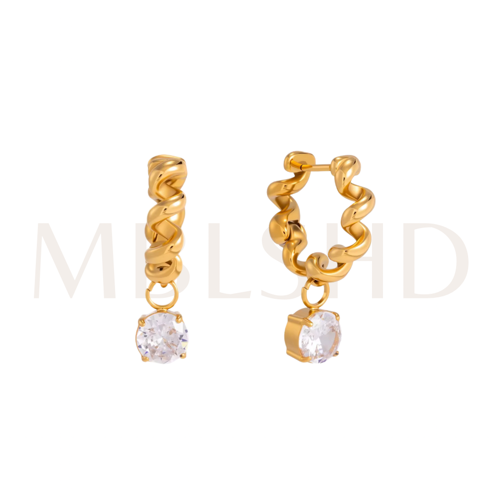 Golden Coil Earrings