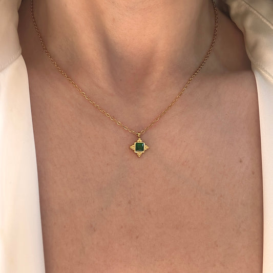 Green Star Necklace