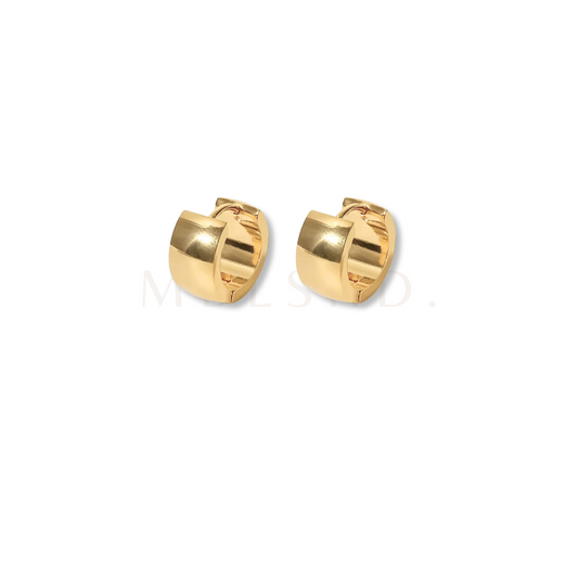 Wide Small Hoop Earrings