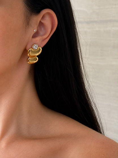 Puffy Heart Drop Earrings