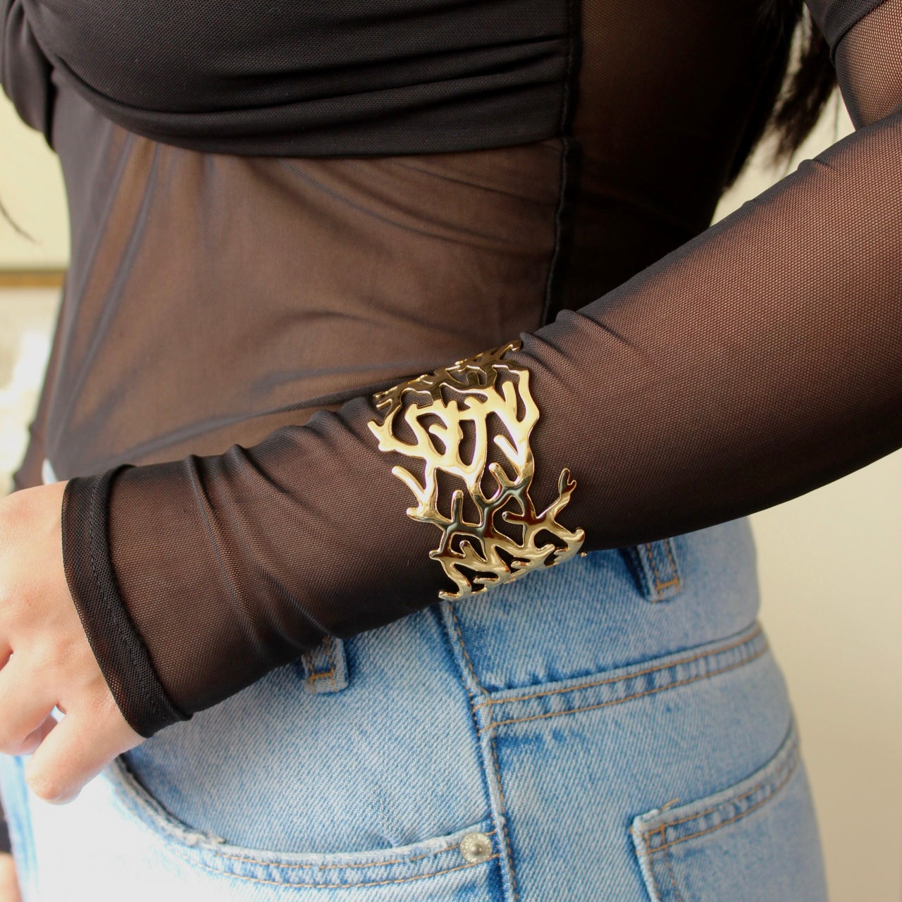 Twig Open Bangle