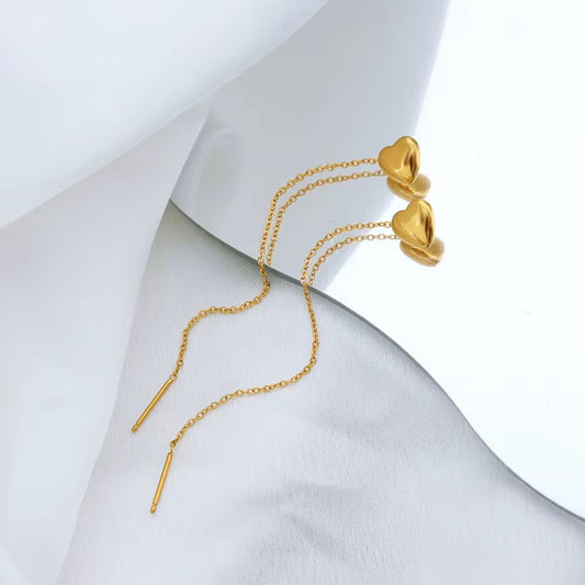 Heart Long Earrings
