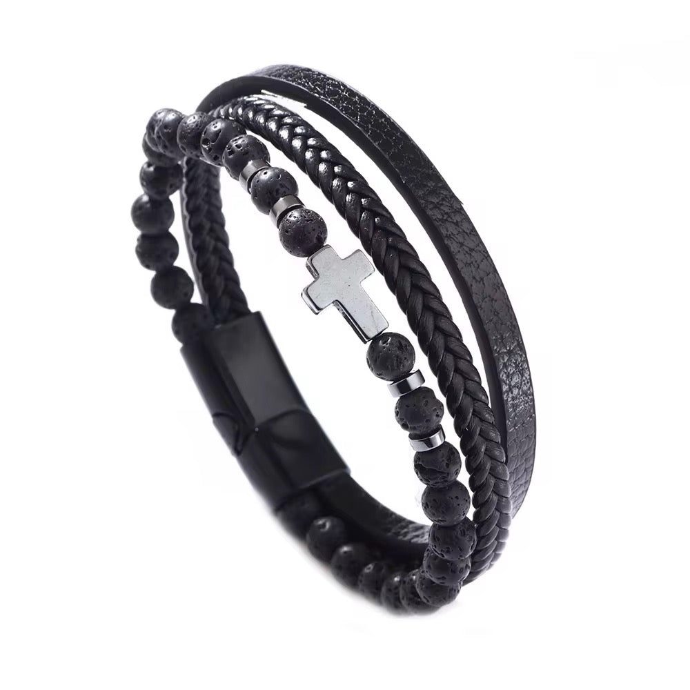 Triple Cross Bead - Men