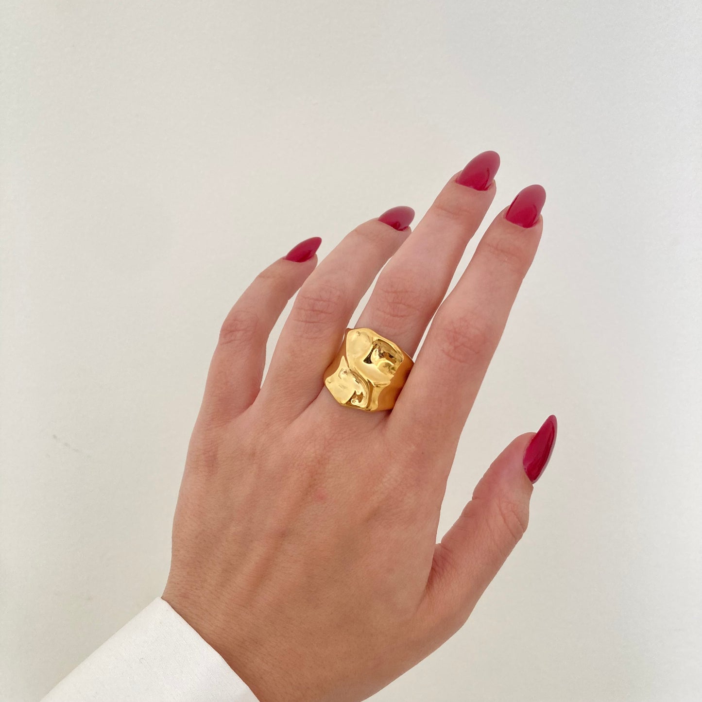 Sculpted Gold Ring
