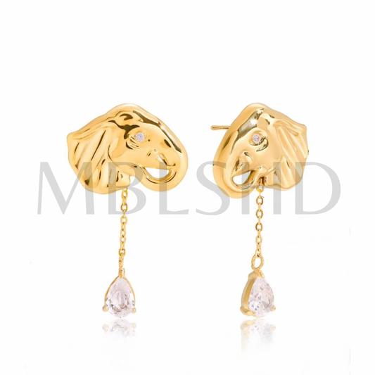 Elephant Drop Earrings