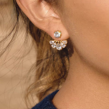 Celeste Fan Stud Earrings
