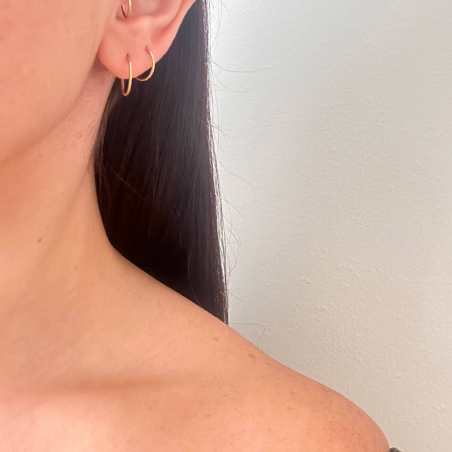 Thin Hoop Earrings