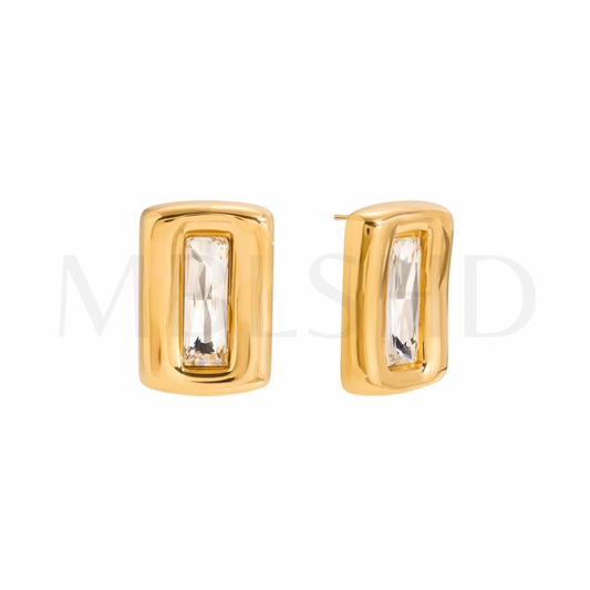 Bold Luxe Rectangle Earrings