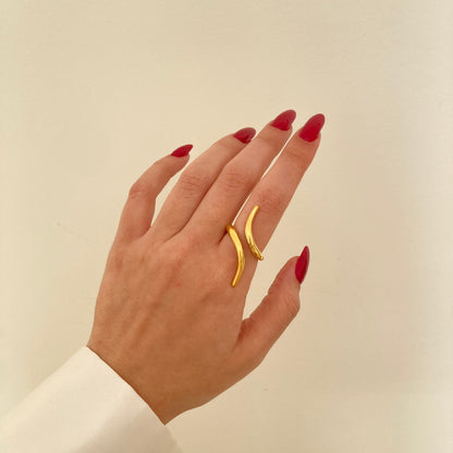 Golden Serpent Ring