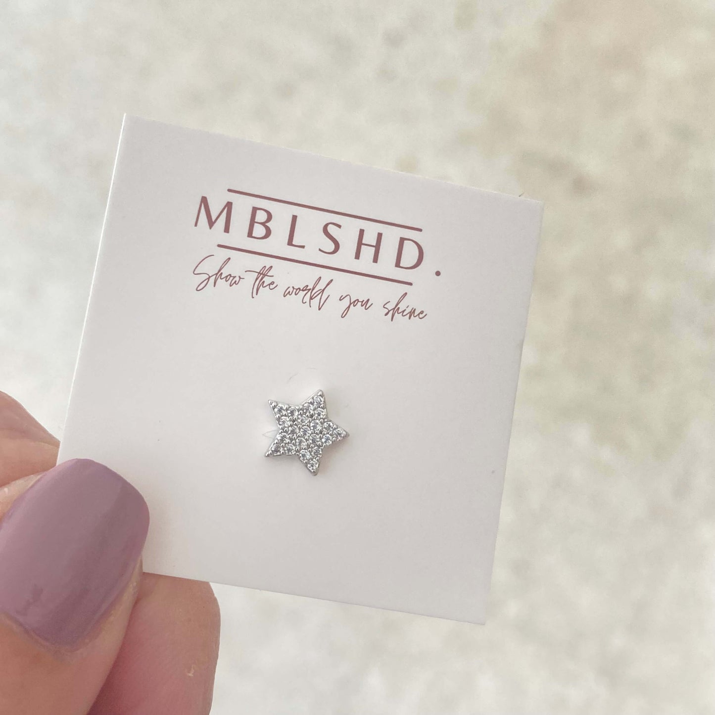 Silver Zircon Studs Set