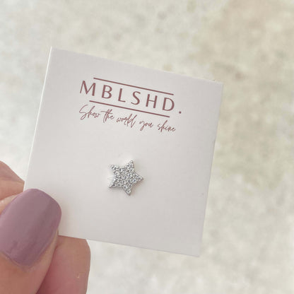 Silver Zircon Studs Set