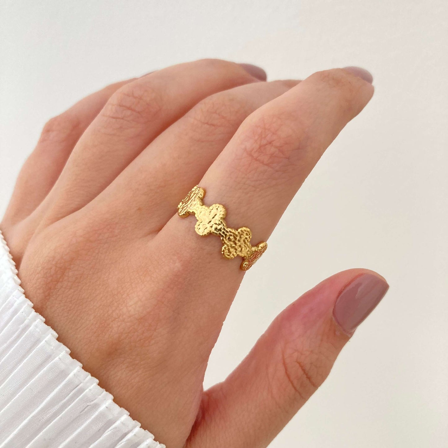 Clover Open Ring