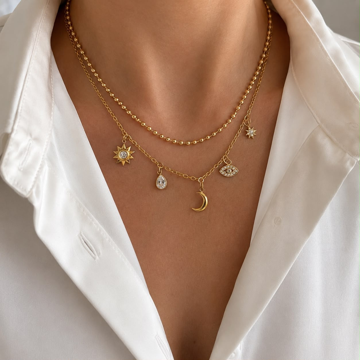 Mystic Sky Layered Necklace