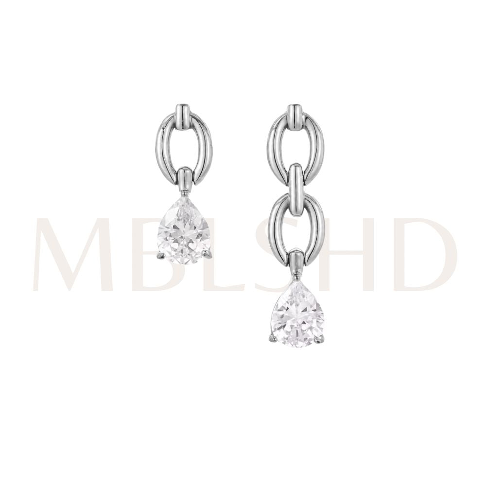 Asymmetry Luxe Drops Silver