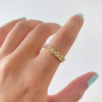 Square  Zircon Ring