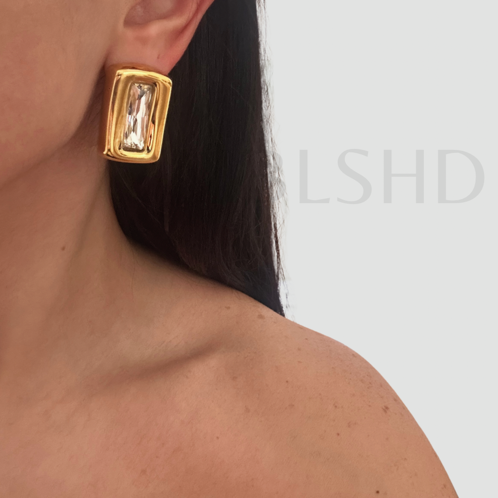 Bold Luxe Rectangle Earrings