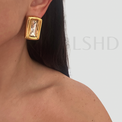 Bold Luxe Rectangle Earrings