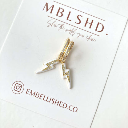 Lighting bolt earrings